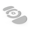 XM2 Maus Skates, 100% PTFE, milchig-wei&szlig; image number null
