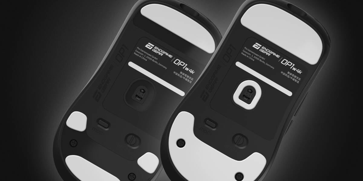Gaming-Maus OP1w 4k Hybrid-Skate-Design