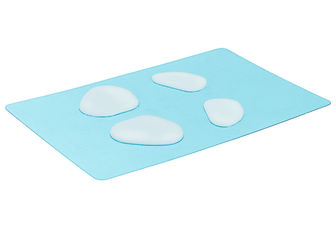 XM1 / XM1r Maus Skates, 100% PTFE, milchig-wei&szlig; - Single Set image number 1