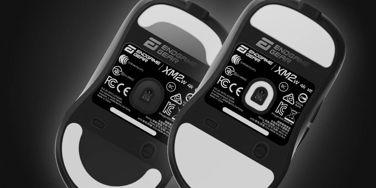 Gaming Maus XM2w 4k v2 Hybrid-Skate-Design