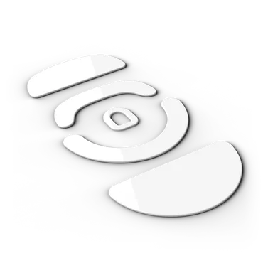 XM2 Maus Skates, 99,5% PTFE, wei&szlig;