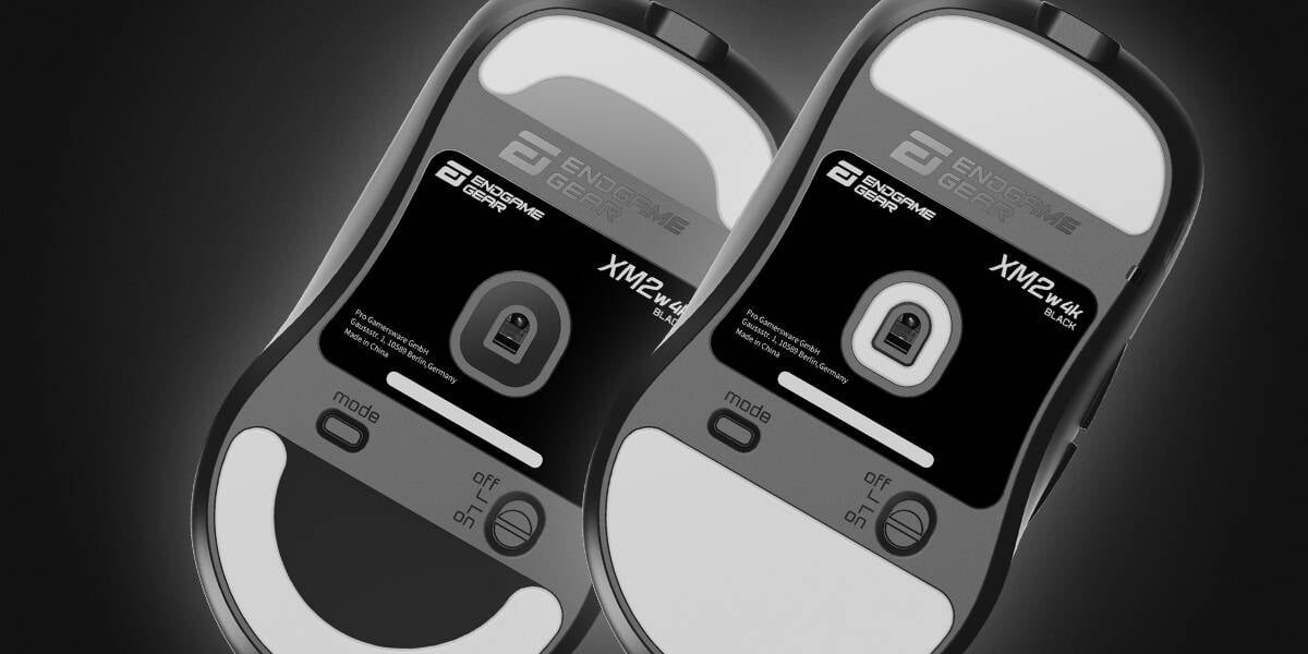 Gaming-Maus XM2w 4k Hybrid-Skate-Design